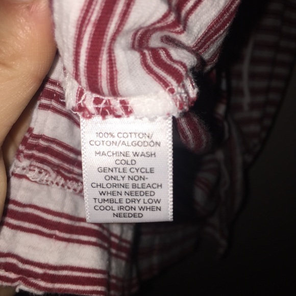 Loft Boxy Striped Tie Top - Picture 4 of 5